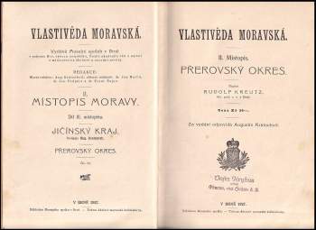 Rudolf Kreutz: Vlastivěda moravská  II - Přerovský okres