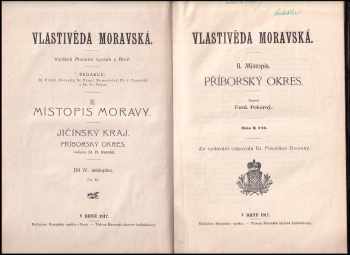 Ferdinand Pokorný: Vlastivěda moravská - Jičínský kraj, Příborský okres