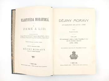 Rudolf Dvořák: Vlastivěda moravská