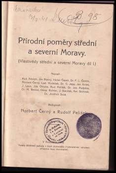Rudolf Adolph: Vlastivěda střední a severní Moravy
