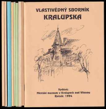 Vlastivědný sborník Kralupska ročníky 1994, 1997, 1998, 2002/1, 2002/2, 2003/1, 2005/1, 2007/1, 2007/2
