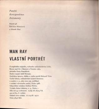 Man Ray: Vlastní portrét