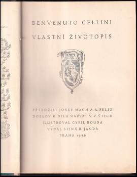 Benvenuto Cellini: Vlastní životopis