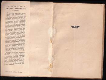 Charles Darwin: Vlastní životopis