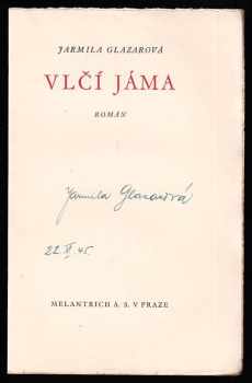 Jarmila Glazarová: Vlčí jáma