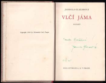 Jarmila Glazarová: Vlčí jáma