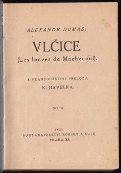 Alexandre Dumas: Vlčice