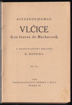 Alexandre Dumas: Vlčice