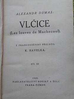 Alexandre Dumas: Vlčice