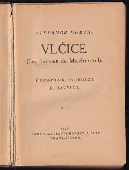 Alexandre Dumas: Vlčice