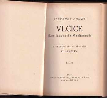 Alexandre Dumas: Vlčice