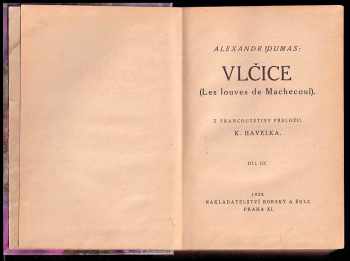 Alexandre Dumas: Vlčice