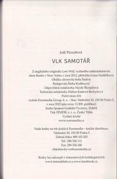 Jodi Picoult: Vlk samotář