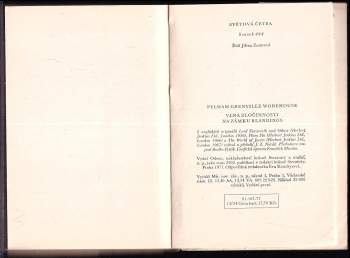 P. G Wodehouse: Vlna zločinnosti na zámku Blandings