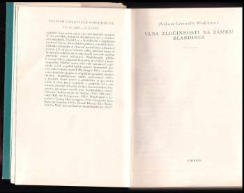 P. G Wodehouse: Vlna zločinnosti na zámku Blandings