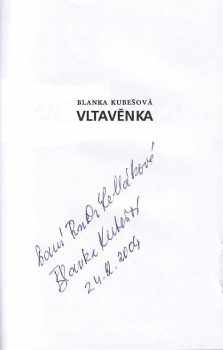 Blanka Kubešová: Vltavěnka