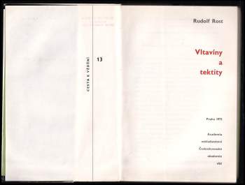 Rudolf Rost: Vltavíny a tektity