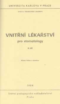 Vnitřní lékařství pro stomatology