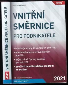 Vnitřní směrnice pro podnikatele 2021