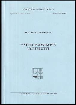 Vnitropodnikové účetnictví