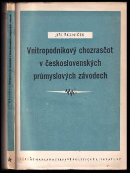 Vnitropodnikový chozrasčot v československých průmyslových závodech
