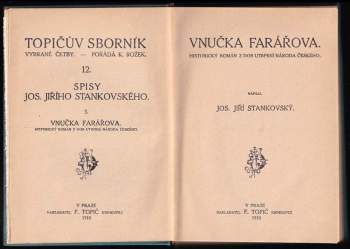 Josef Jiří Stankovský: Vnučka farářova
