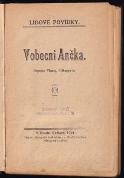 Vlasta Pittnerová: Vobecní Ančka