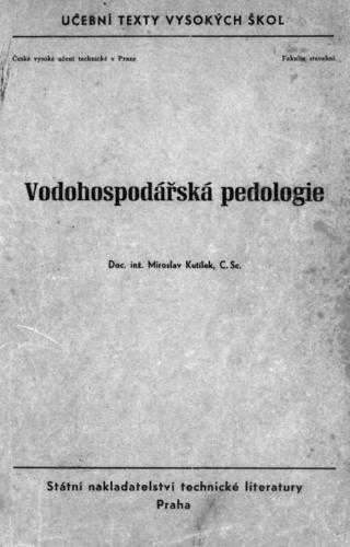 Vodohospodářská pedologie