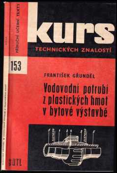 František Grundel: Vodovodní potrubí z plastických hmot v bytové výstavbě