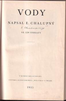 Emanuel Chalupný: Vody