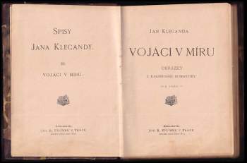 Jan Klecanda: Vojáci v míru