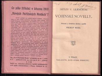 Detlev von Liliencron: Vojenské novelly