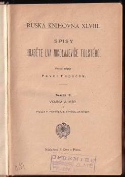 Lev Nikolajevič Tolstoj: Vojna a mír
