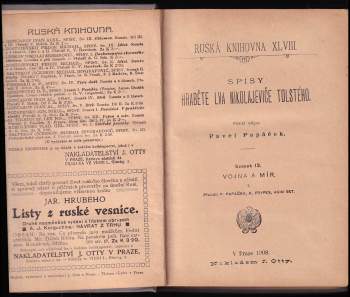 Lev Nikolajevič Tolstoj: Vojna a mír