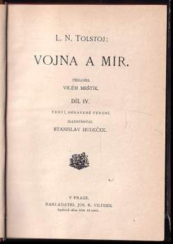 Lev Nikolajevič Tolstoj: Vojna a mír