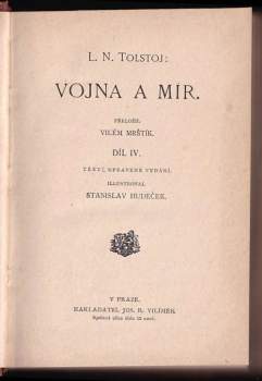 Lev Nikolajevič Tolstoj: Vojna a mír