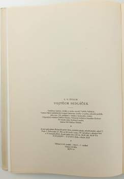 V. V Štech: Vojtěch Sedláček