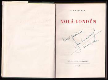 Jan Masaryk: Volá Londýn