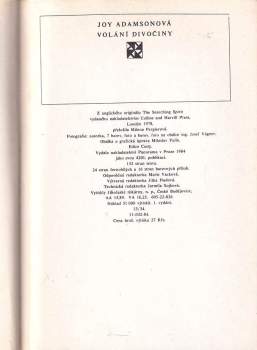 Joy Adamson: Volání divočiny