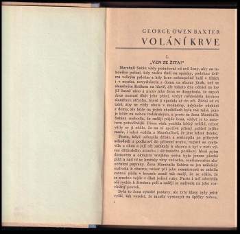George Owen Baxter: Volání krve