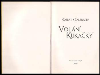 Robert Galbraith: Volání kukačky