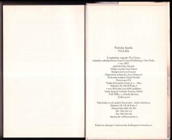 Nicholas Sparks: Volba