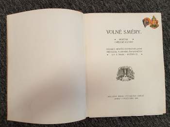 Zdeněk Sklenář: Volné směry - KONVOLUT ROČNÍKŮ Z LET 1905 - 1948