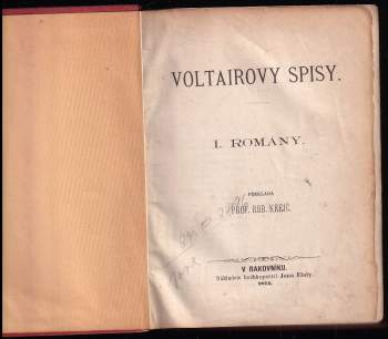 Voltaire: Voltairovy spisy