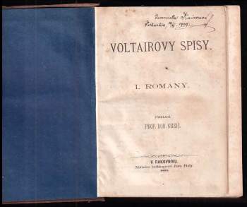 Voltaire: Voltairovy spisy