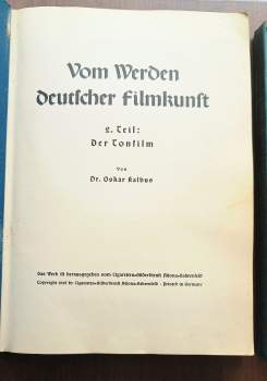 Kalbus Oskar:: Vom Werden deutscher Filmkunst KOMPLET 1+2