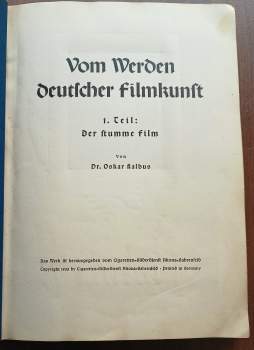 Kalbus Oskar:: Vom Werden deutscher Filmkunst KOMPLET 1+2