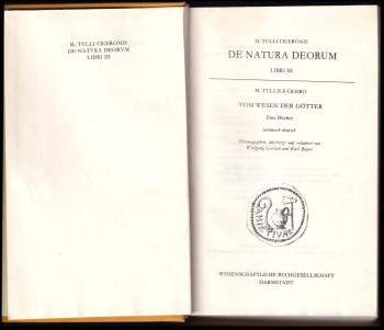 Marcus Tullius Cicero: Vom Wesen der Götter