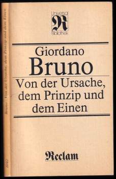Von der Ursache, dem Prinzip und dem Einen
