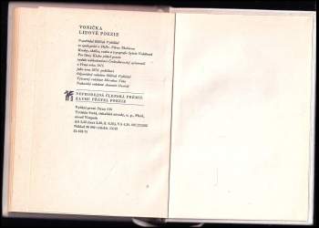 Vonička lidové poezie